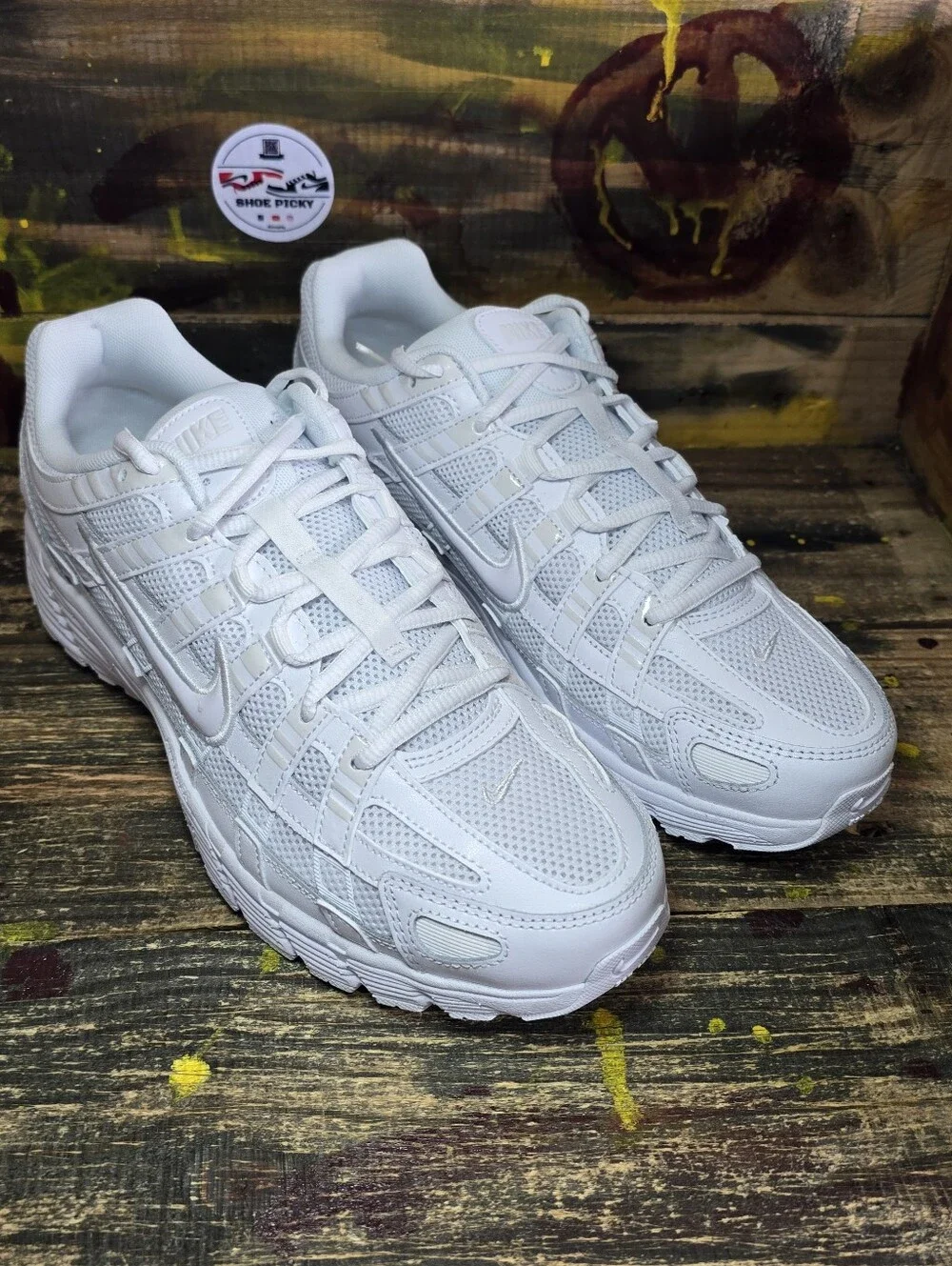Nike P-6000 Low Top Men’s Lace Up Athletic Sneakers White CD6404-100 Size 11 New